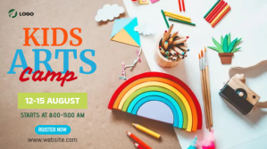 Kids Art Camp Twitter 帖子 template
