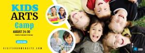Kids Art Camp Facebook Cover design Facebook-coverfoto template
