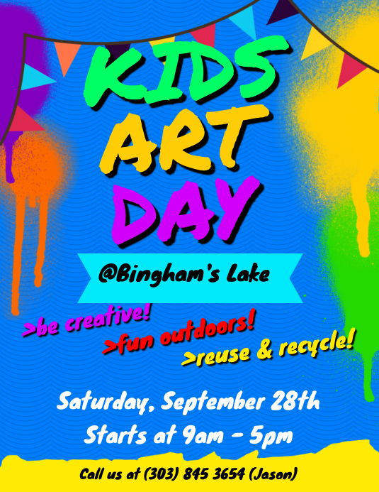 Kids Art Day Flyer Template PosterMyWall