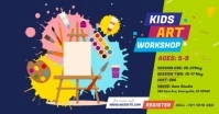 Kids Art Workshop Ad Facebook Shared Image template
