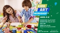 Kids Art Workshop Ad Twitter Post template