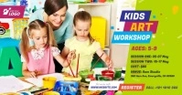 Kids Art Workshop Ad Isithombe Esabiwe ku-Facebook template