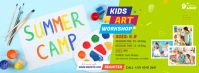 Kids Art Workshop Ad Facebook Cover Photo template