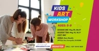 Kids Art Workshop Ad Template Image partagée Facebook