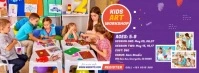 Kids Art Workshop Фотография обложки профиля Facebook template
