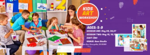 Kids Art Workshop Facebook-coverfoto template