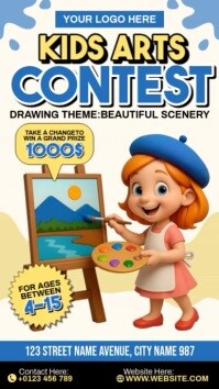 Kids Arts Contest Instagram Reel template