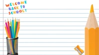 Kids Back To School Background Презентация (16 : 9) template