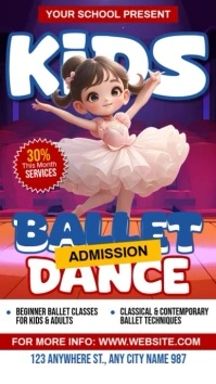 Kids Ballet Dance Reel Instagram template