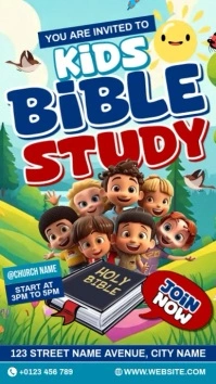 Kids Bible Study Instagram Reel template