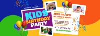 Kids Birthday Facebook Cover Photo template