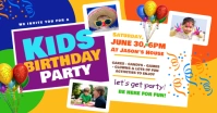 Kids Birthday Facebook Shared Image template