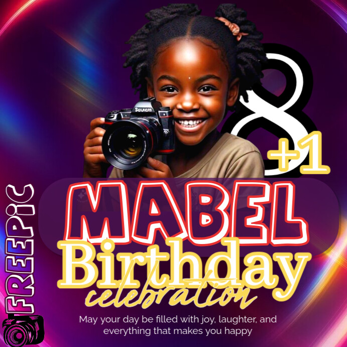 Kids birthday Invitation Instagram Plasing template
