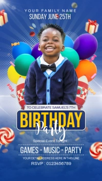 Kids Birthday Party Instagram Post template