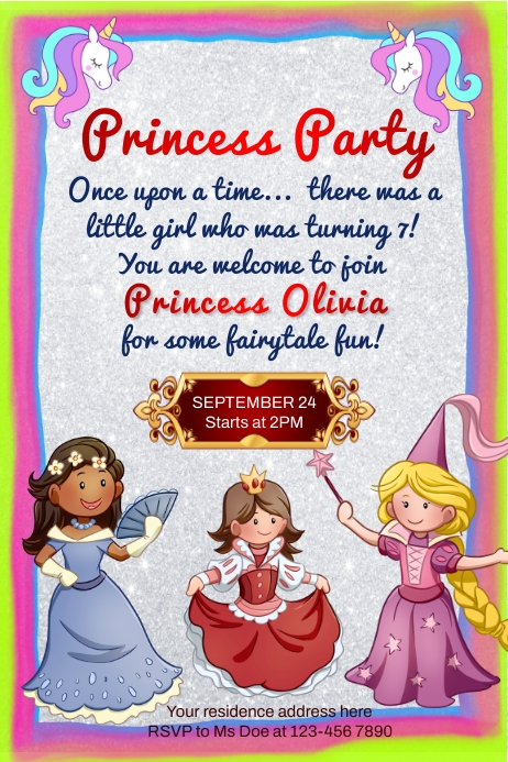 Copy of Kids Birthday party invitation | PosterMyWall