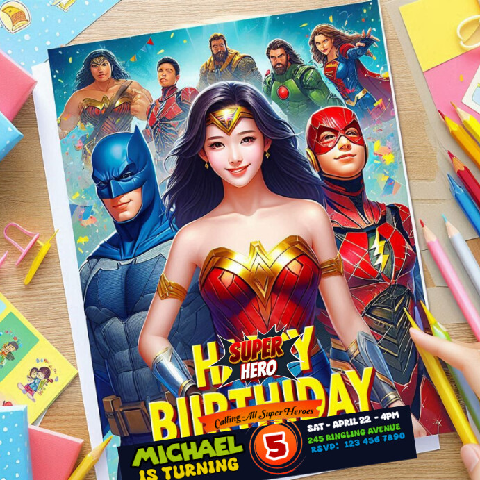 Kids birthday poster Template | PosterMyWall