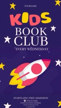 KIDS BOOK CLUB AD TEMPLATE Instagram Story