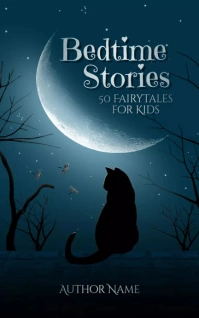 Kids Book Cover Template Design Bedtime Stories Kindle/Book Covers