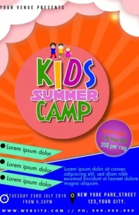 KIDS CAMP Halbe Seite breit template