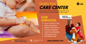 Kids Care Center Ad Facebook begivenhed cover template