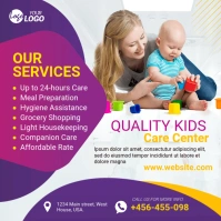 Kids Care Center Pos Instagram template
