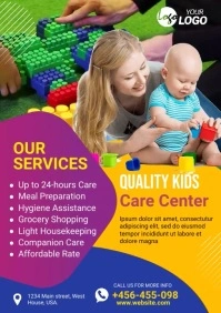 Kids Care Center A1 template