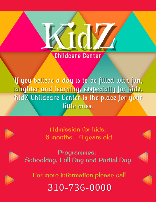 Kids Childcare Center Template PosterMyWall Kids Childcare Center Template PosterMyWall