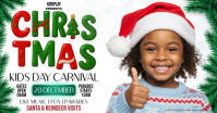 Kids Christmas festival event design template