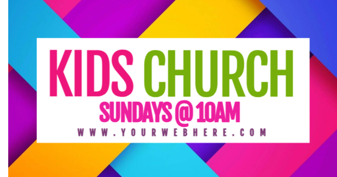kids church Immagine condivisa di Facebook template