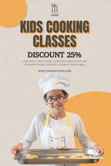 Copy of Kids Cooking Classes Template | PosterMyWall