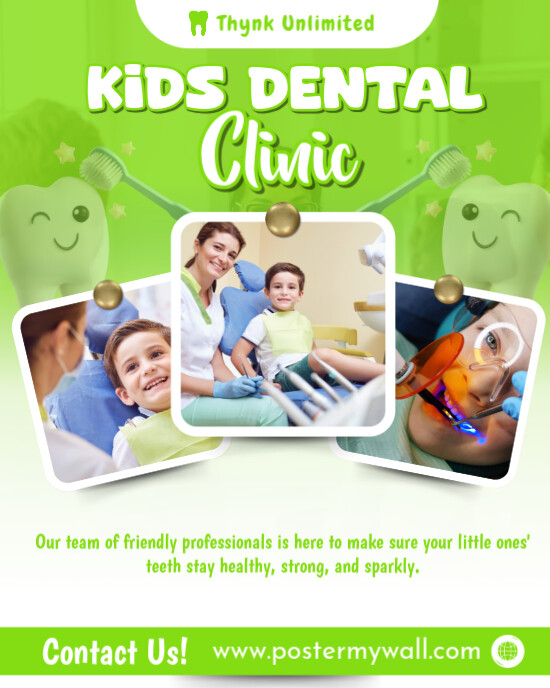Kids Dental Clinic Instagram Portrait template