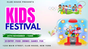 kids festival Pantalla Digital (16:9) template
