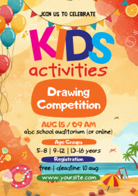 kids festival A4 template