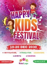 Kids Festival Template A5