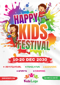Kids Festival Template A5