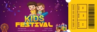 Kids Festival Ticket Banner 2' × 6' template