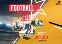 Kids Football Training Template Kartu Pos
