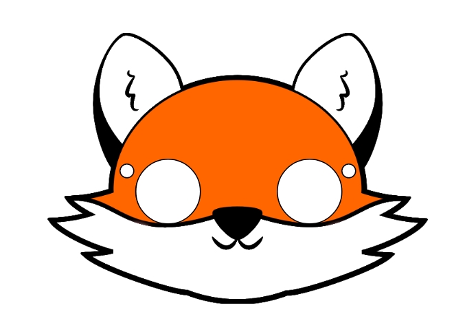 Kids Fox Mask Printable Children Template | PosterMyWall Kids Fox Mask Printable Children Template | PosterMyWall