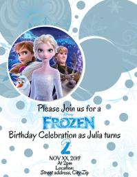 6 760 Frozen Birthday Invitation Customizable Design Templates