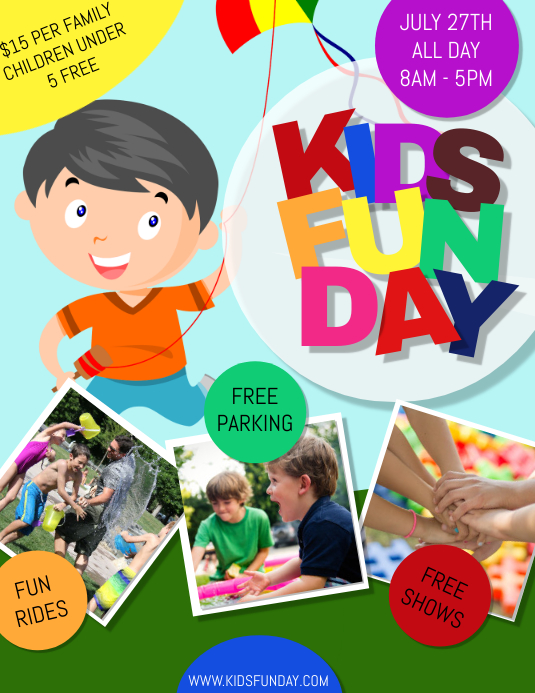 Kids Fun 164 kids fun day design template ea24d7ec670a54603aed4274428093af screen