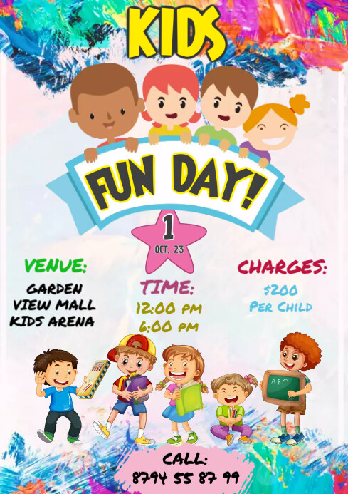 Copy of KIDS FUN DAY POSTER | PosterMyWall