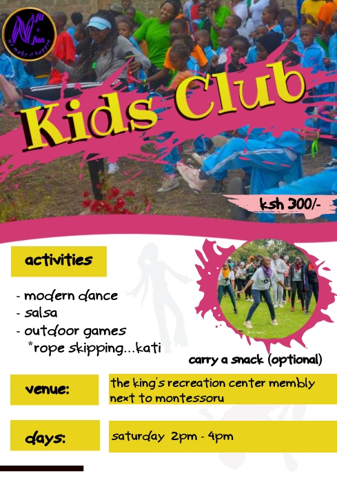 Poster Fun Rise Simple Kids fun poster Template | PosterMyWall