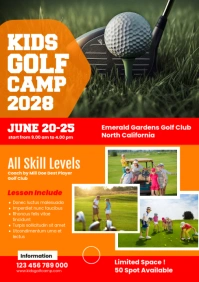 Kids Golf Camp A3 template