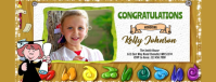 Kids Graduation Mugs Template Halv side Letter