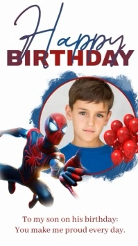 KIDS happy birthday instagram story template