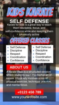 Kids Karate Ads Reel do Instagram template
