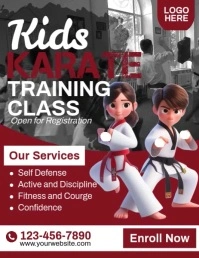 Kids Karate Class Flyer (US Letter) template