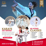 Kids Karate Class Instagram Post template