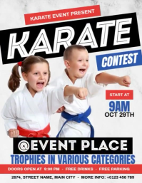 Kids Karate Contest Ulotka (US Letter) template