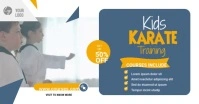 Kids Karate School Facebook Shared Image template